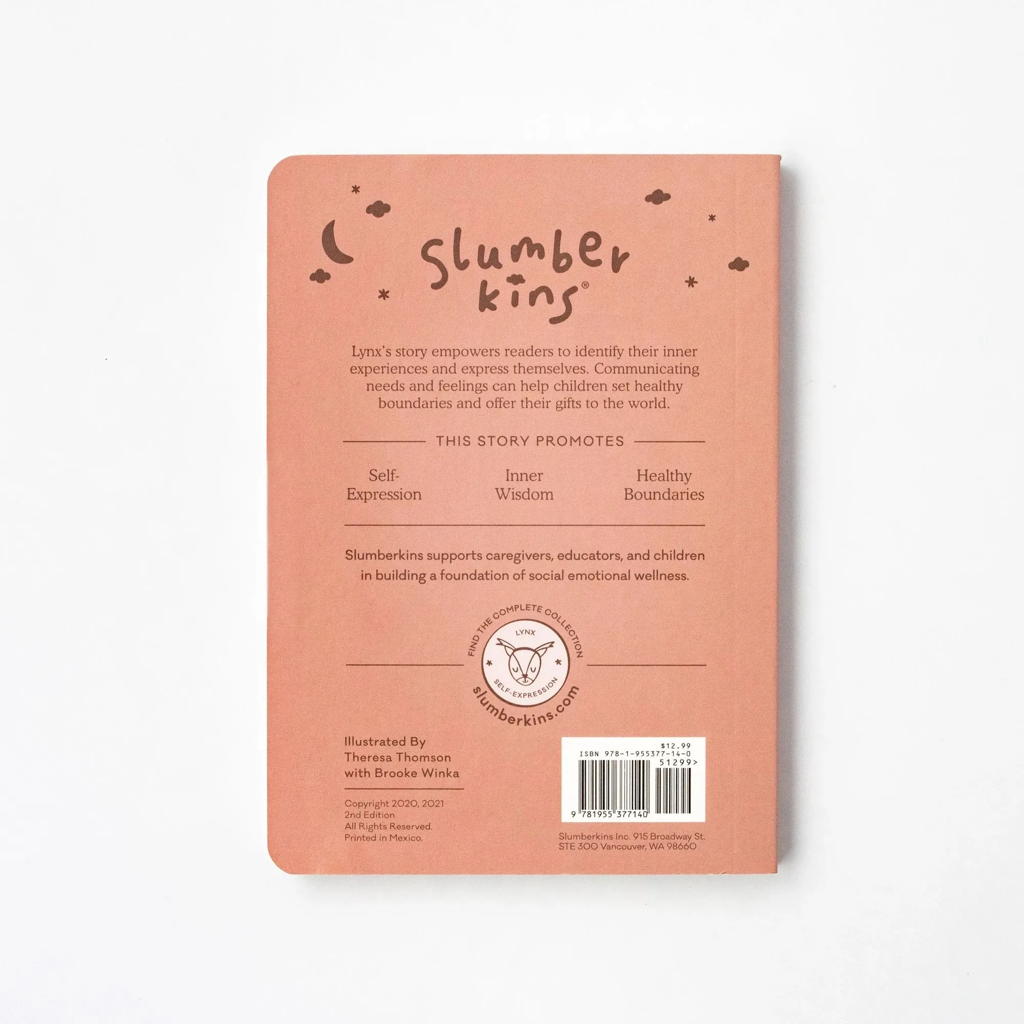Slumberkins Lynx Kin   Lesson Book On Self Expression Odin Parker