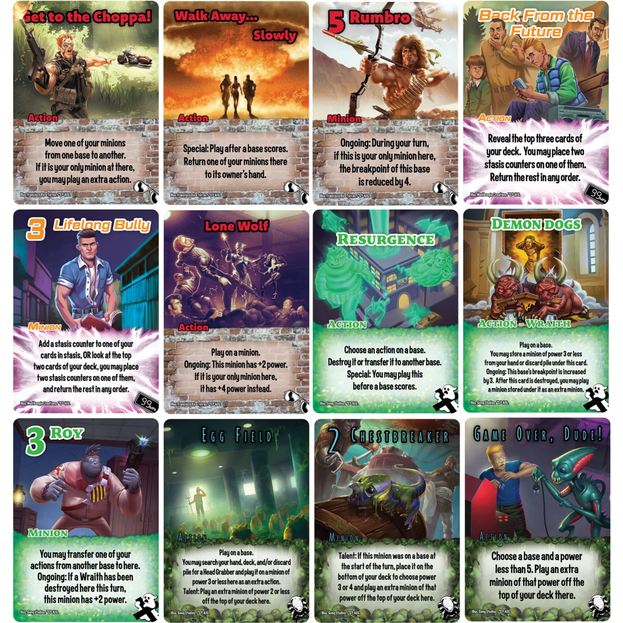 Smash Up: Excellent Movies, Dudes! Expansion Deck Game