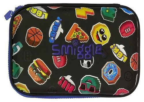 SMIGGLE Hits Pencil Case and Stationery Set - Black