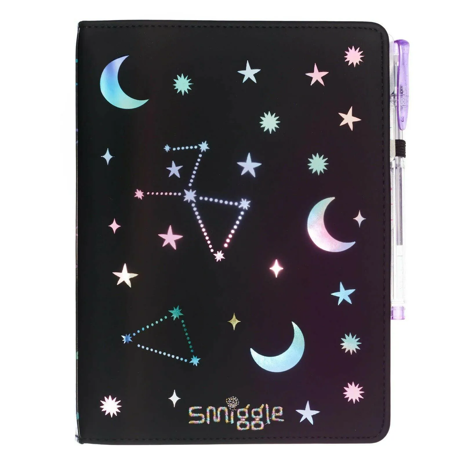 SMIGGLE Lunar A5 Notebook - Black