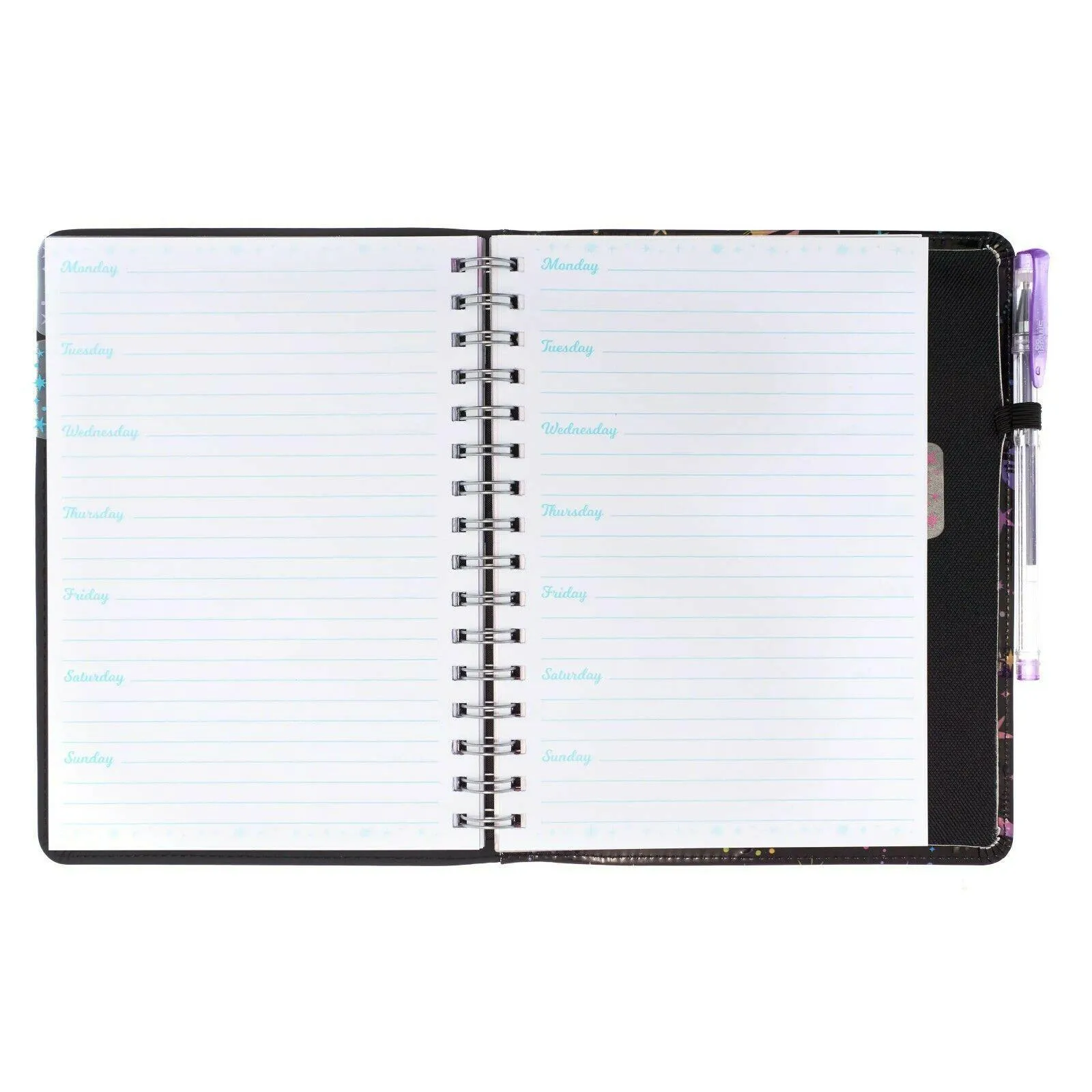SMIGGLE Lunar A5 Notebook - Black