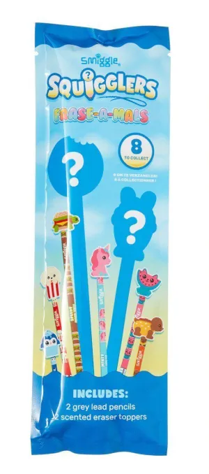SMIGGLE Squigglers Eraser Pencil - Blue