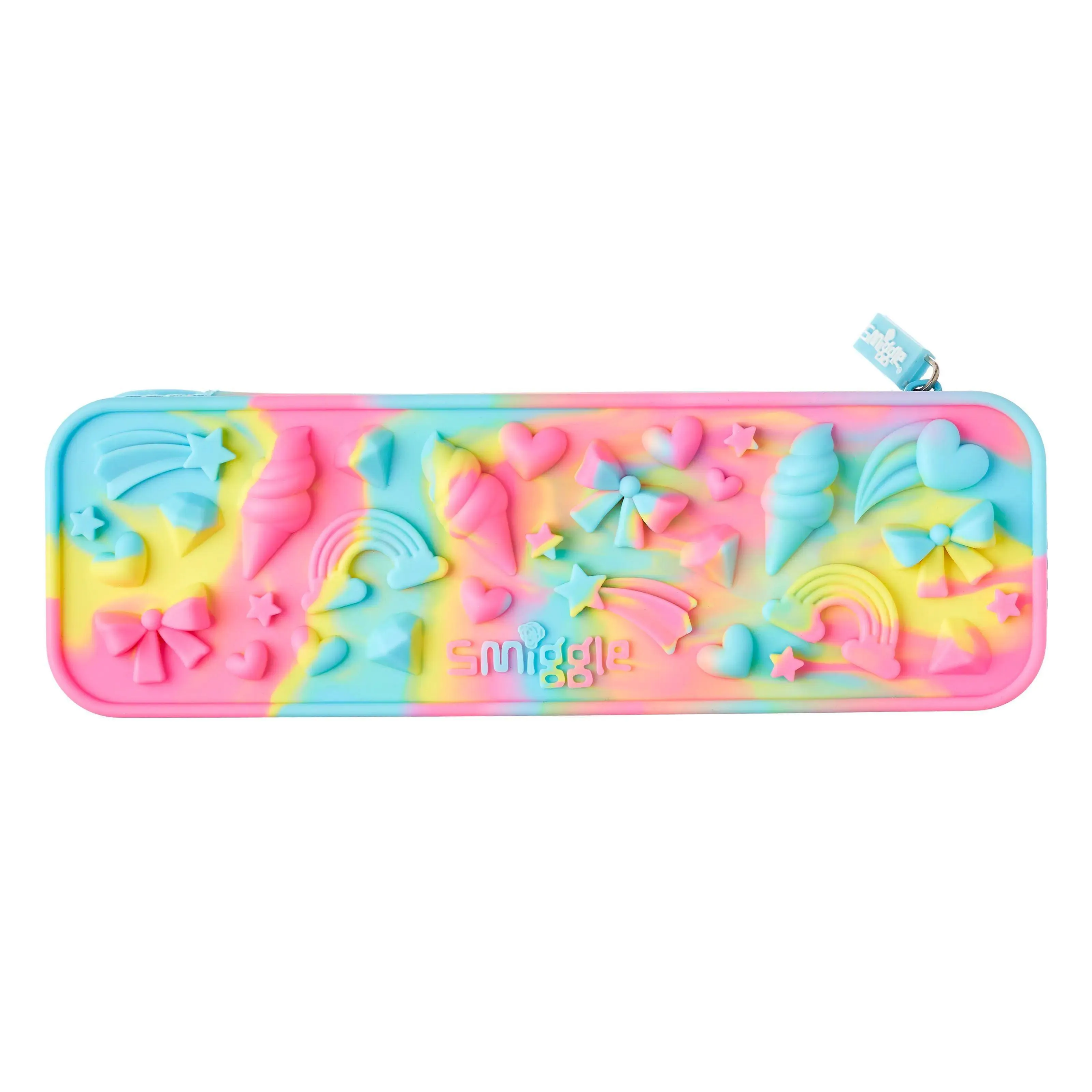 SMIGGLE Swirl Silicone Pencil Case - Blue