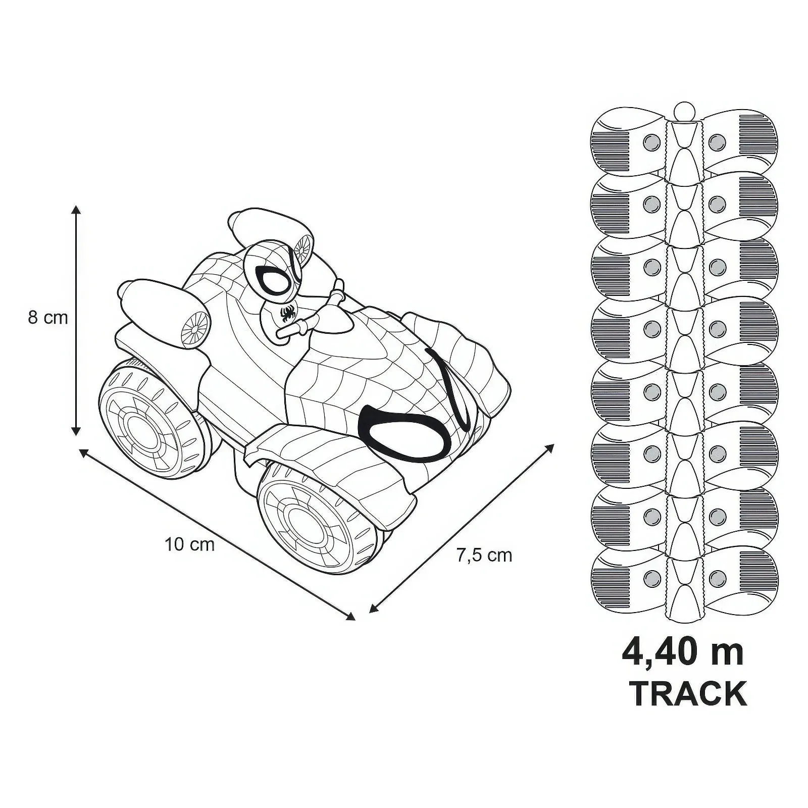 Smoby Spidey FleXtreme Racetrack Discovery Set