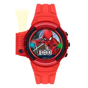 Spiderman Boy's Digital Quartz Watch with Silicone Strap