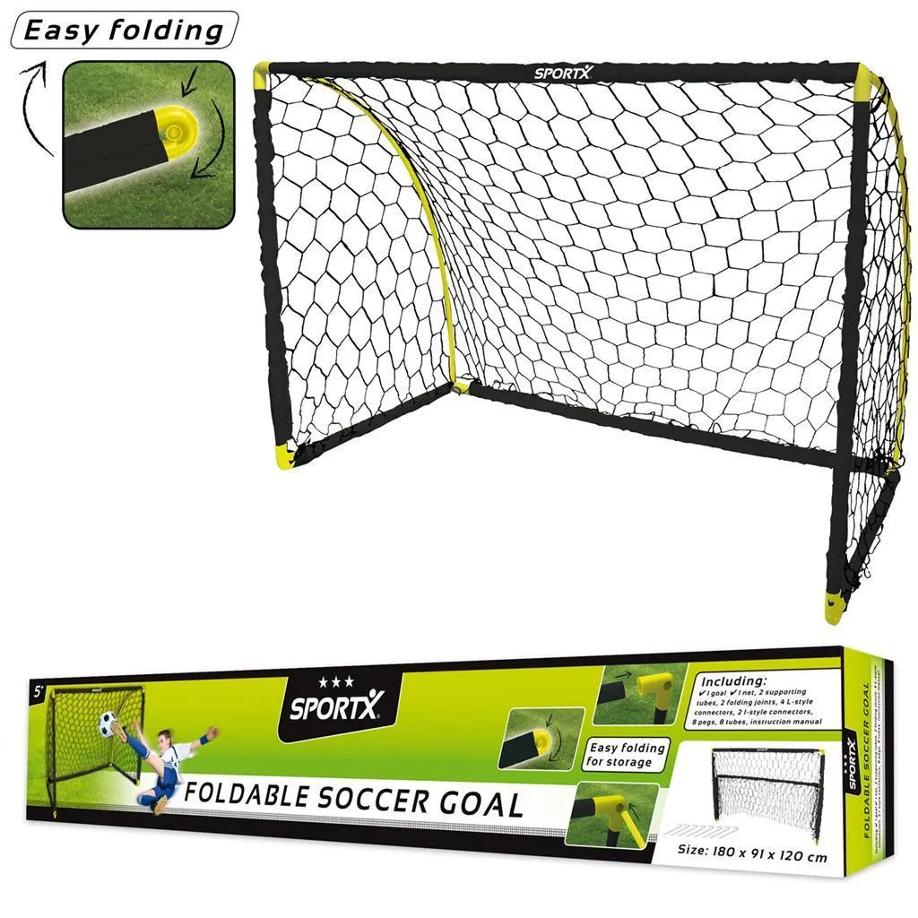 SportX Foldable Soccer Goal 1.8m