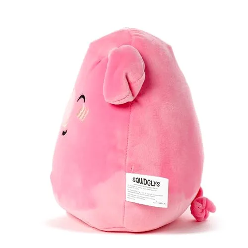 Squidglys Oliver the Pig Adoramals Farm Plush Toy - Soft Velboa Plush for Ages 3 