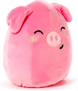 Squidglys Oliver the Pig Adoramals Farm Plush Toy - Soft Velboa Plush for Ages 3 