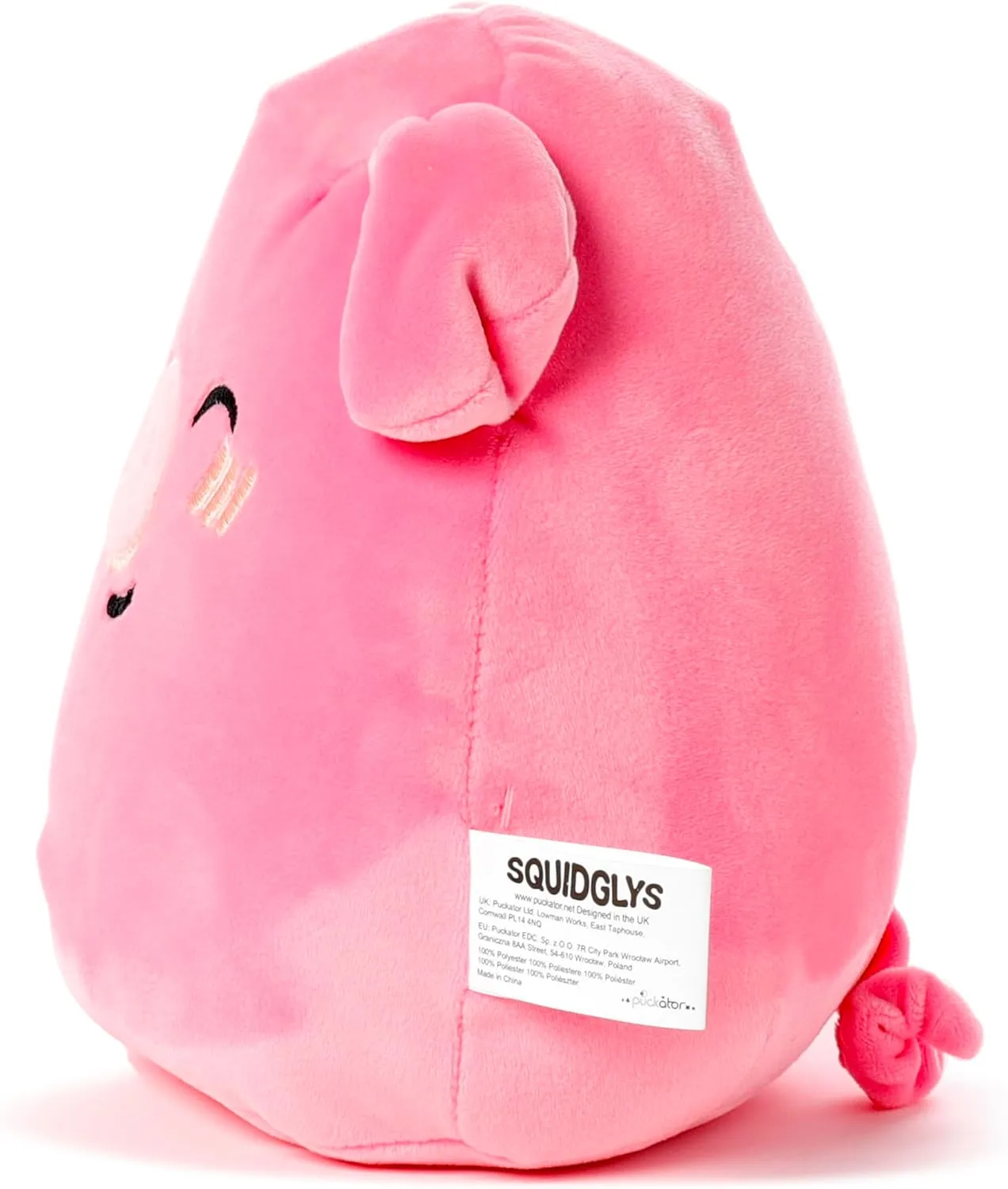 Squidglys Oliver the Pig Adoramals Farm Plush Toy - Soft Velboa Plush for Ages 3 
