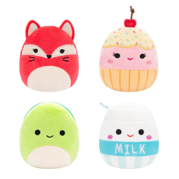 Squishmallow Micromallow 2.5 Inch 4 Plush Pack