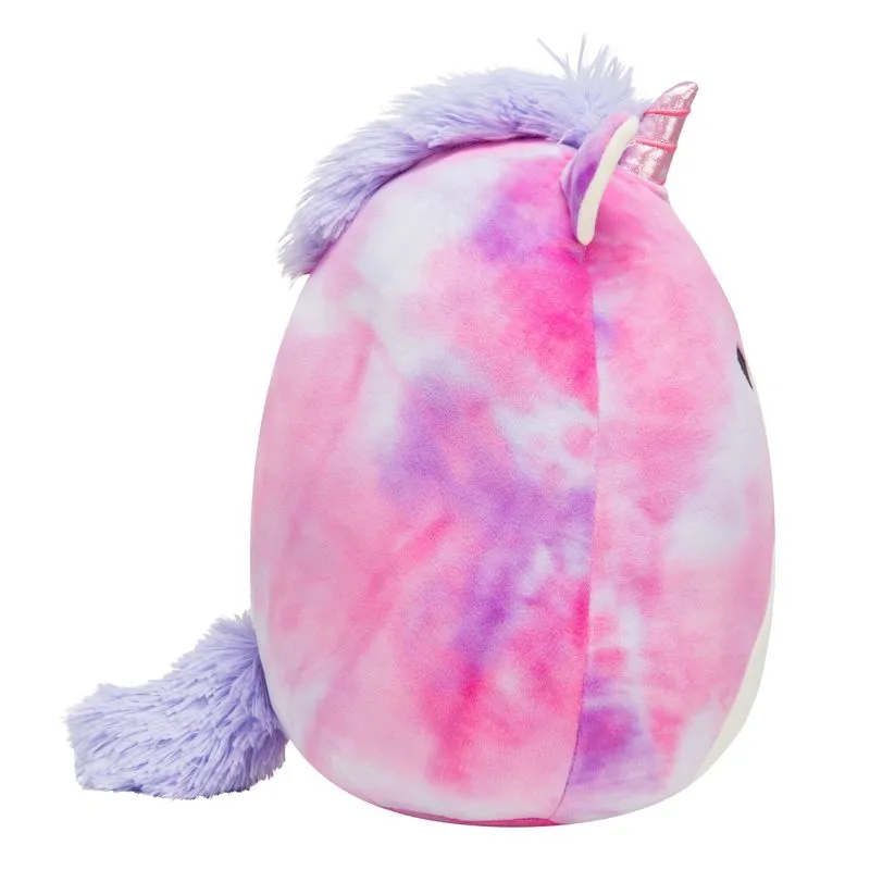 Squishmallows 12 Inch Plush S16 Lola Purple And Pink TieDye Unicorn
