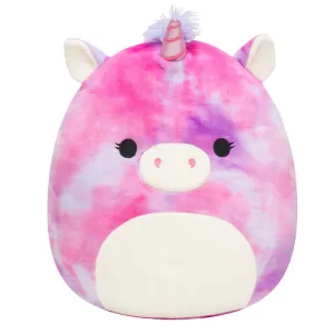 Squishmallows 12 Inch Plush S16 Lola Purple And Pink TieDye Unicorn