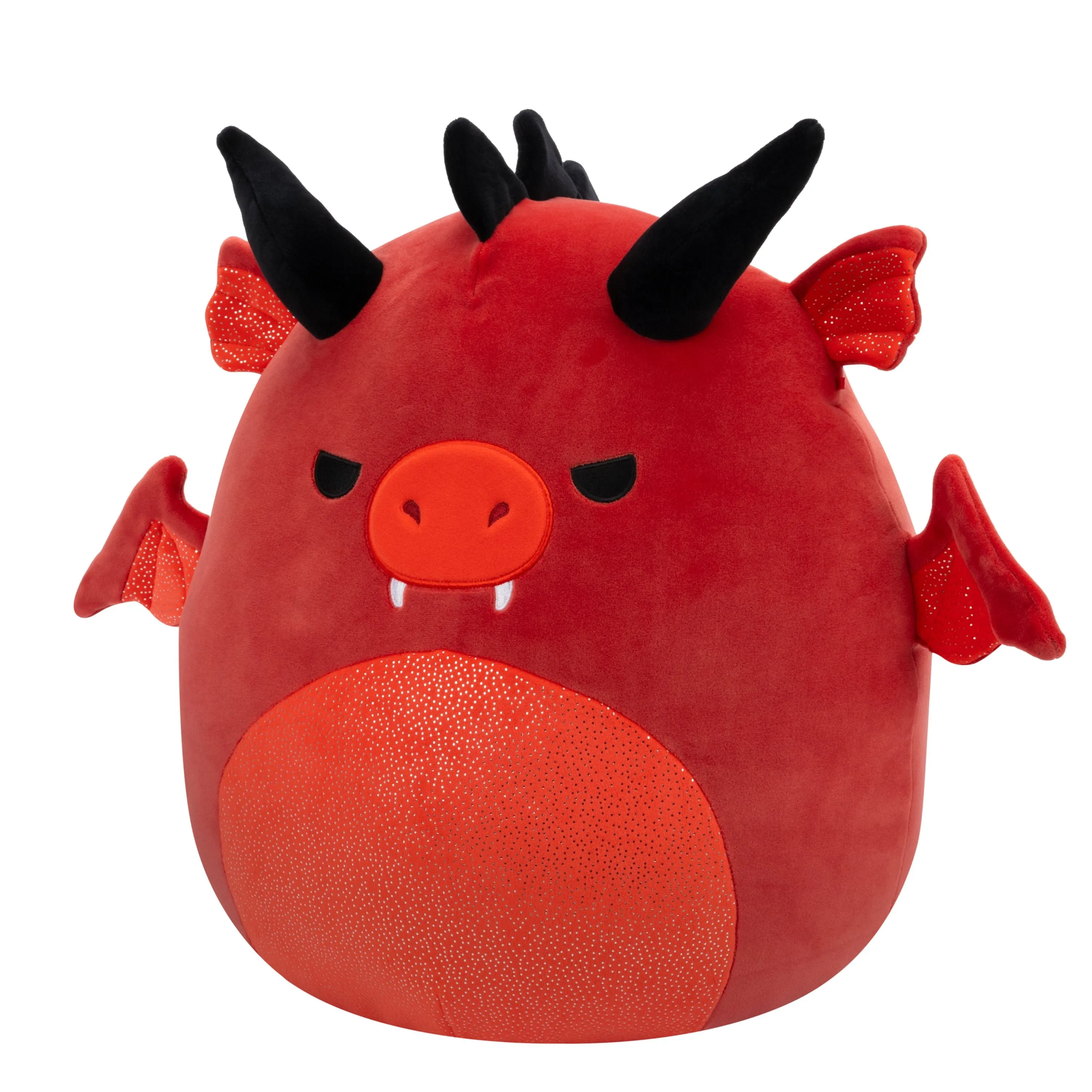 Squishmallows 14 Inch S20 Red Dragon With Angry Eyes And Sparkle Belly