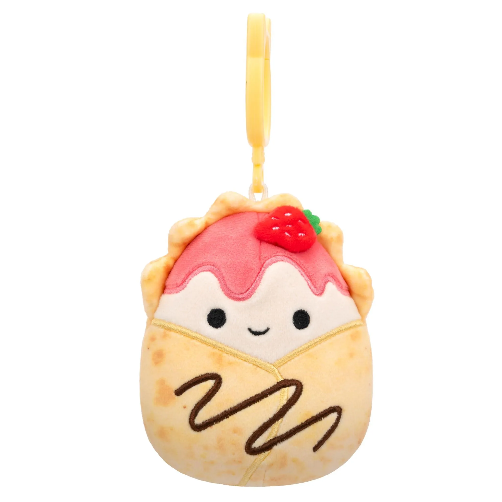 Squishmallows 3.5 Inch Plush Clip-On S20 Gasten Strawberry Crepe
