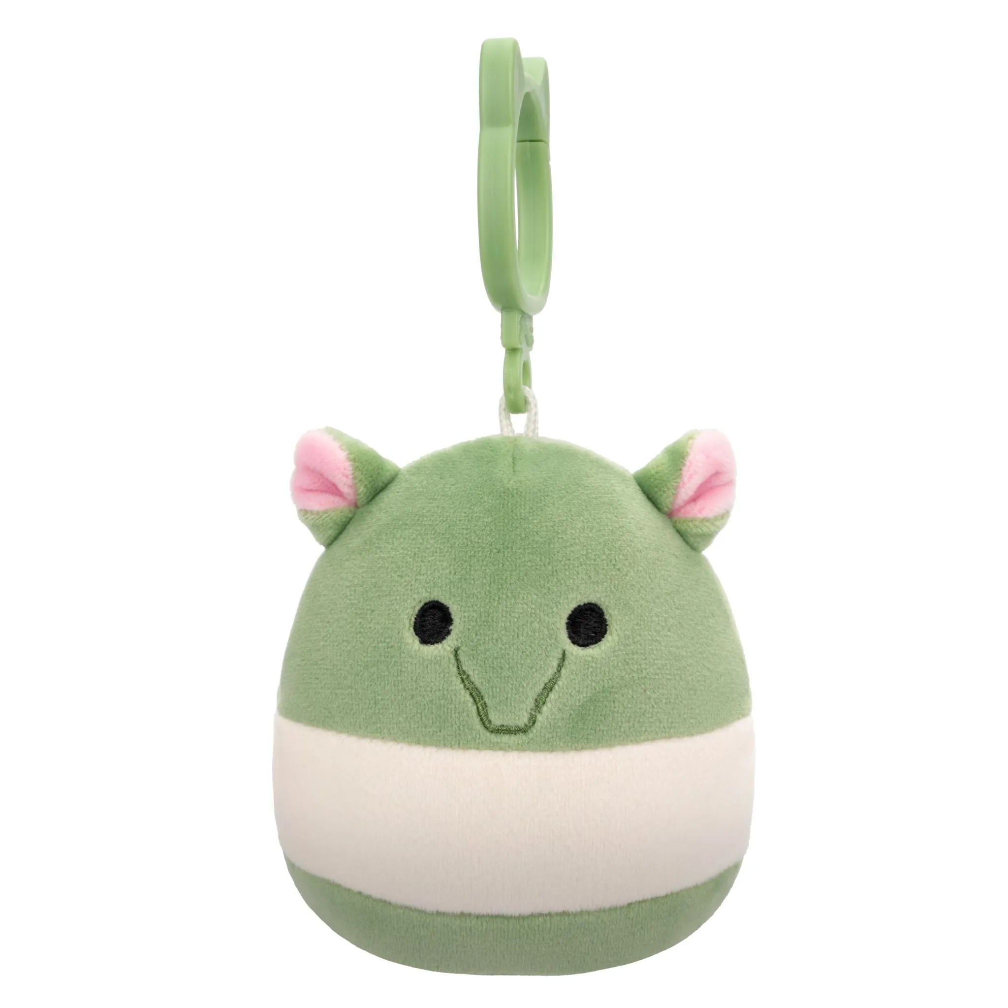 Squishmallows 3.5 Inch Plush Clip-On S20 Gerald Olive And White Tapir