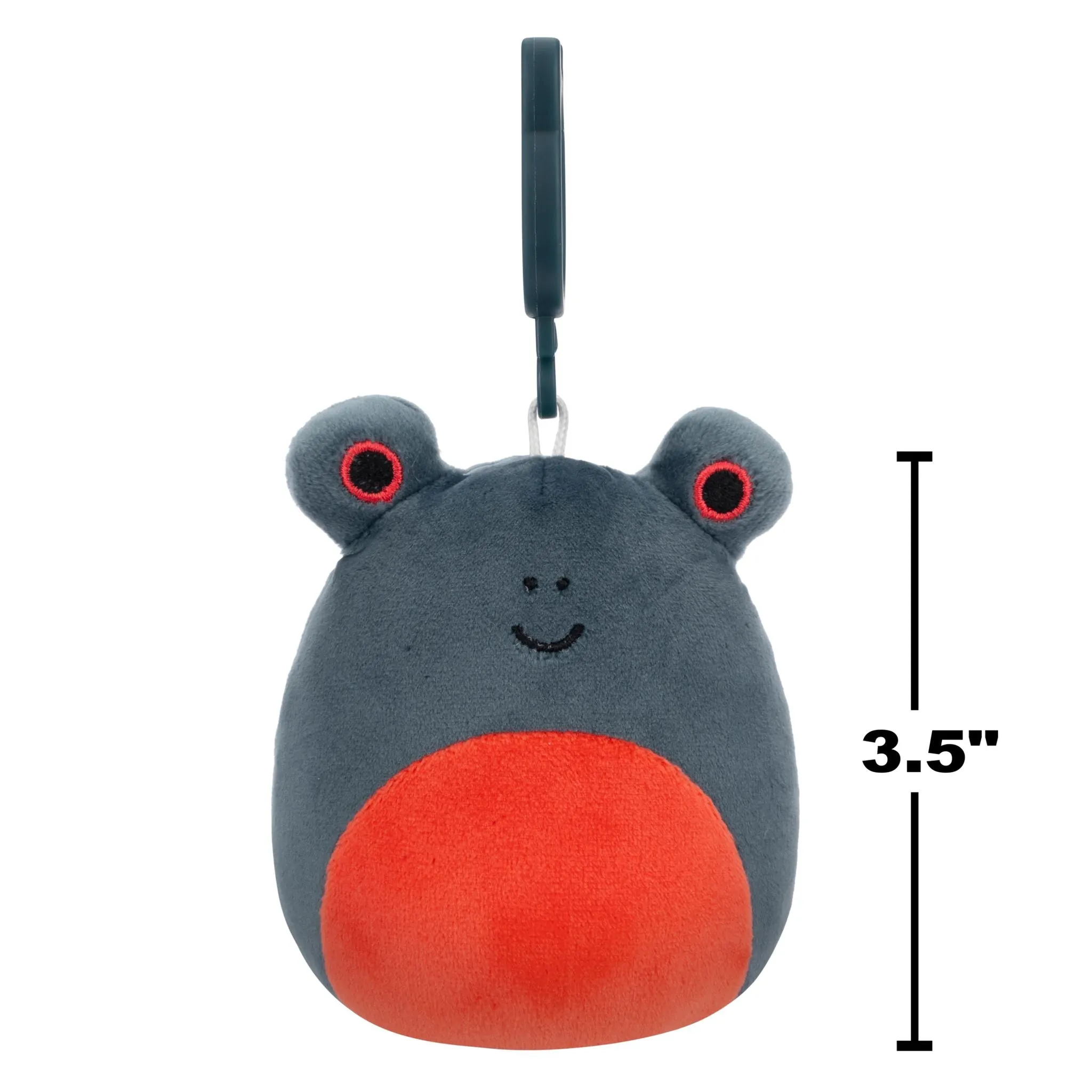 Squishmallows 3.5 Inch Plush Clip-On S20 Jameel Dark Blue Frog