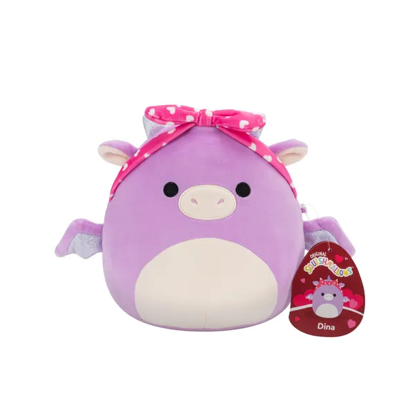 Squishmallows 7.5 Inch Dina the Purple Dragon