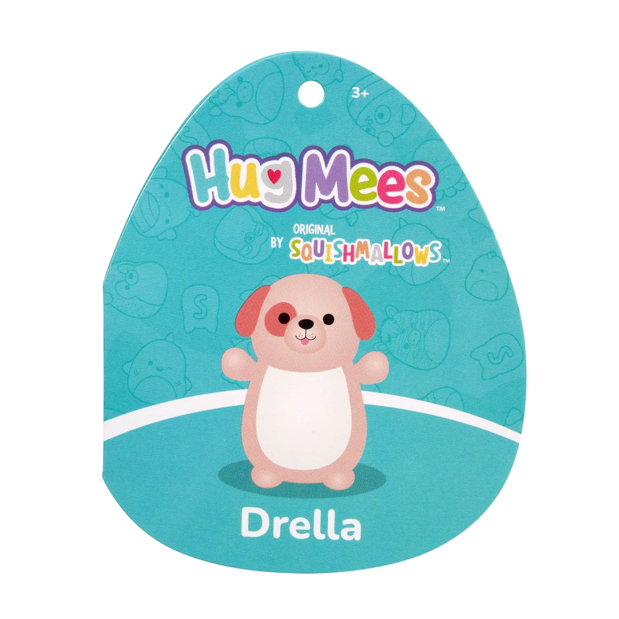 Squishmallows Hugmees 10 Inch Plush Drella Peach Dog