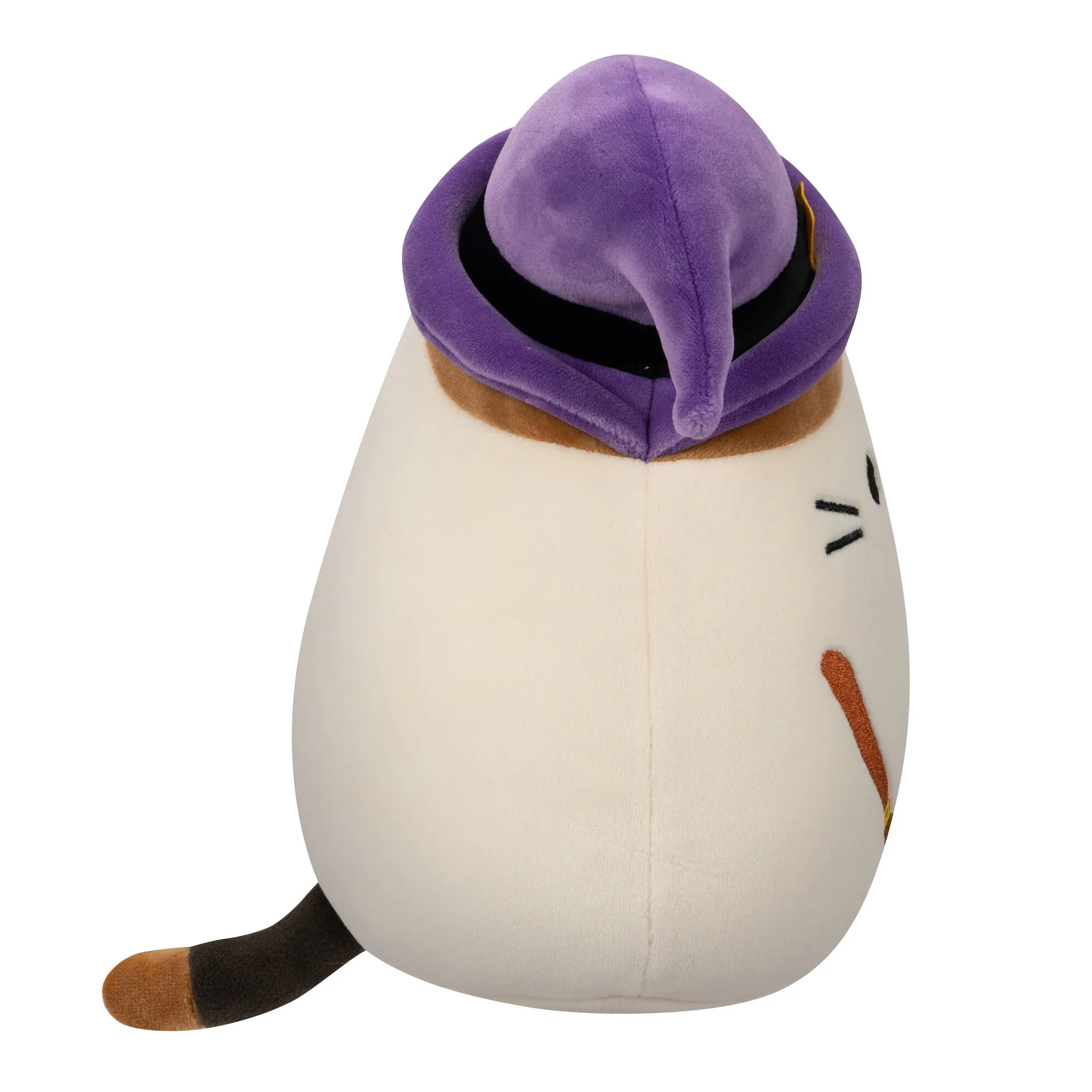 Squishmallows Season Halloween 7.5 Inch Plush Cam Winking Cat With Witch Hat And Broomstick