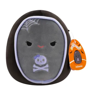 Squishmallows Season Halloween 7.5 Inch Plush Julianne Grey And Purple Coffin