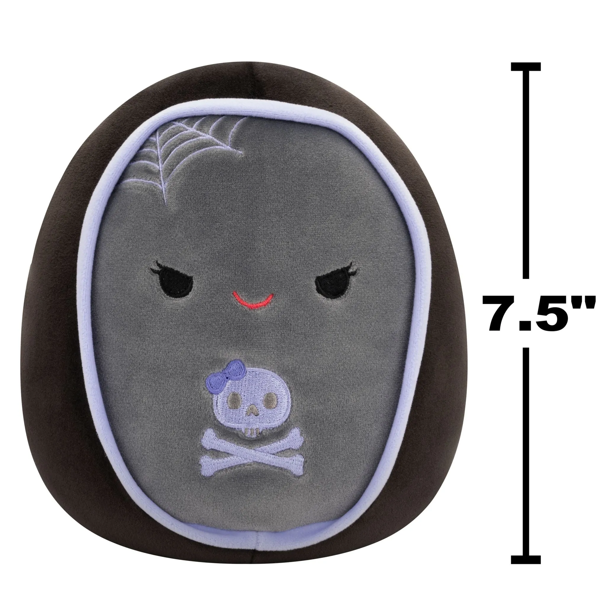 Squishmallows Season Halloween 7.5 Inch Plush Julianne Grey And Purple Coffin
