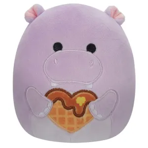 Squishmallows Valentines 7.5 Inch Plush Hanna The Purple Hippo