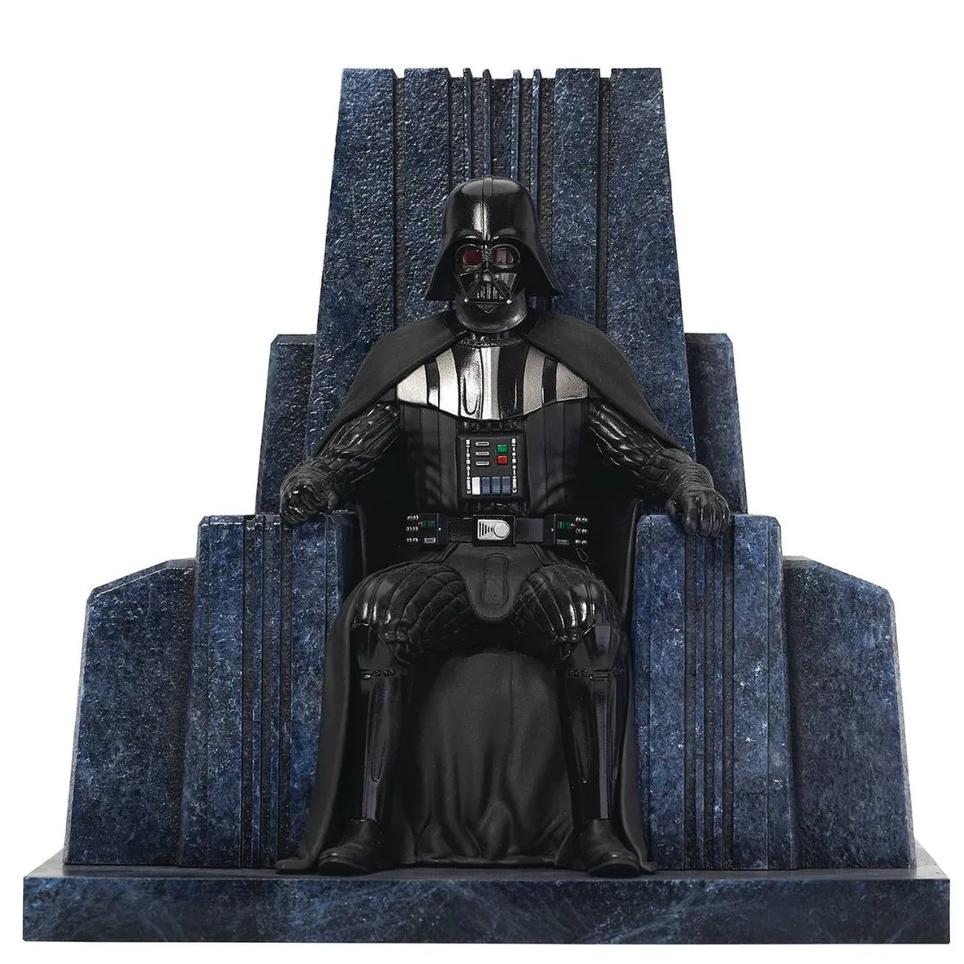 Star Wars Premier Collection Disneyplus Obi-Wan Darth Vader On Throne Statue By Diamond Gallery