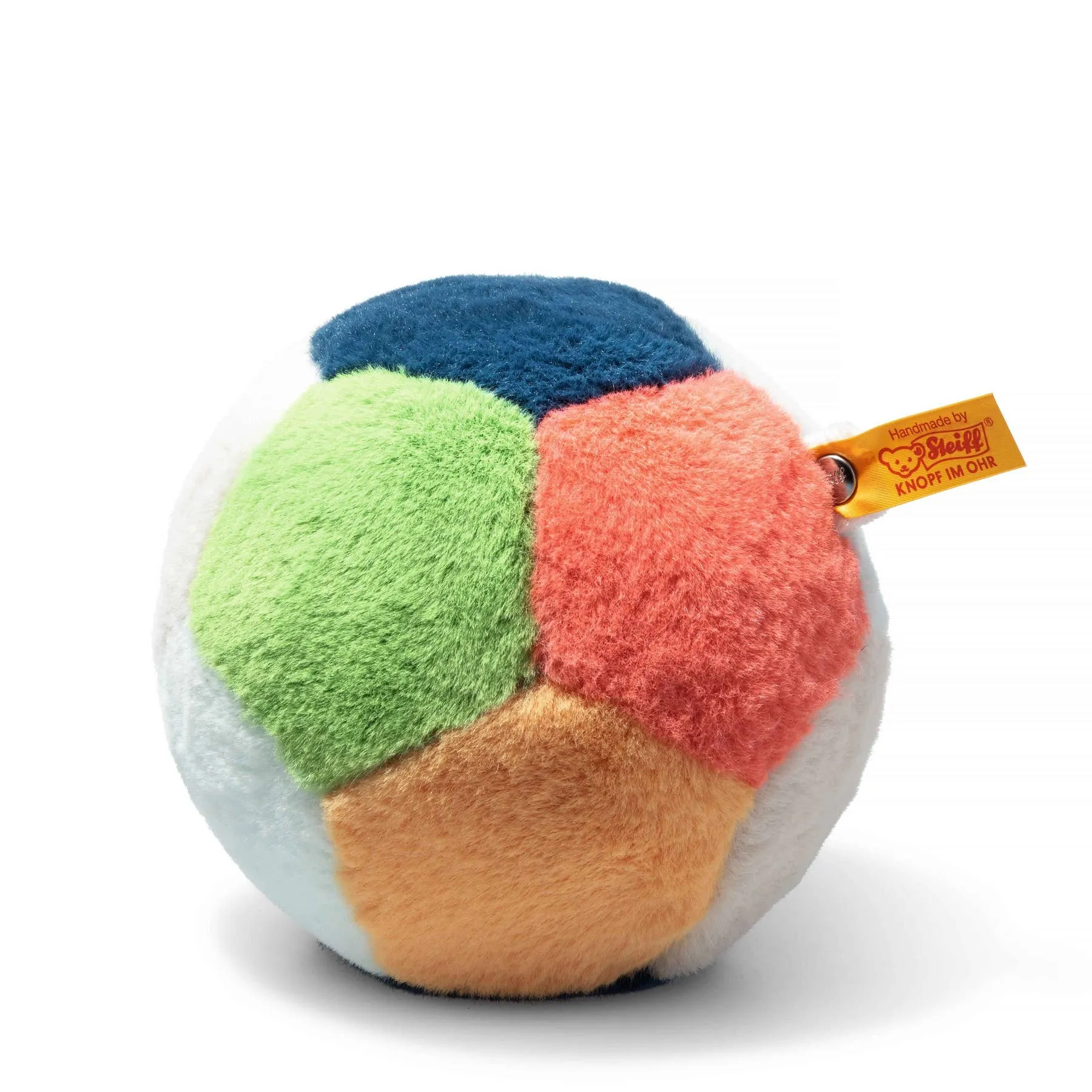 Steiff Multicolored Plush Ball with Rattle Odin Parker