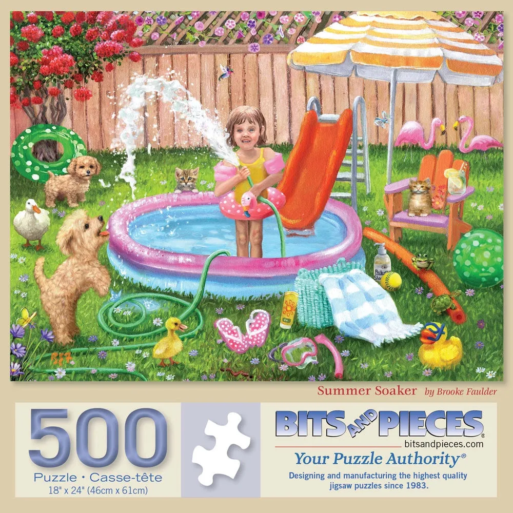 Summer Soaker Jigsaw Puzzle Bits and Pieces