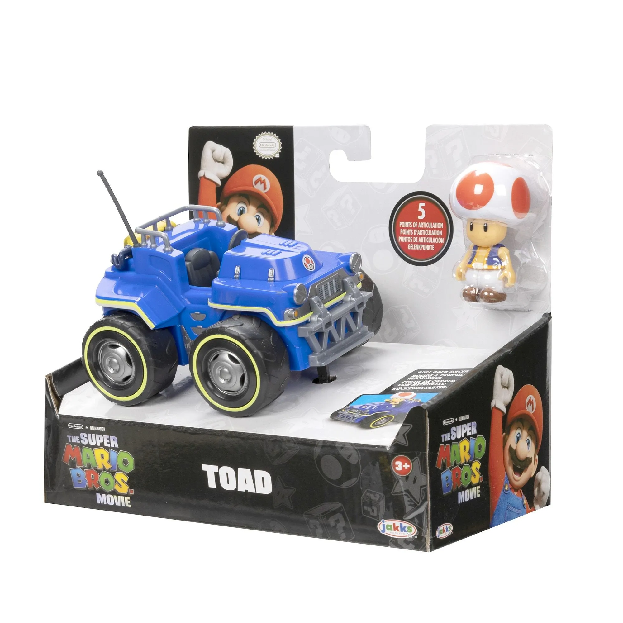 Super Mario Bros. Movie 6.35cm Figure With Kart Toad