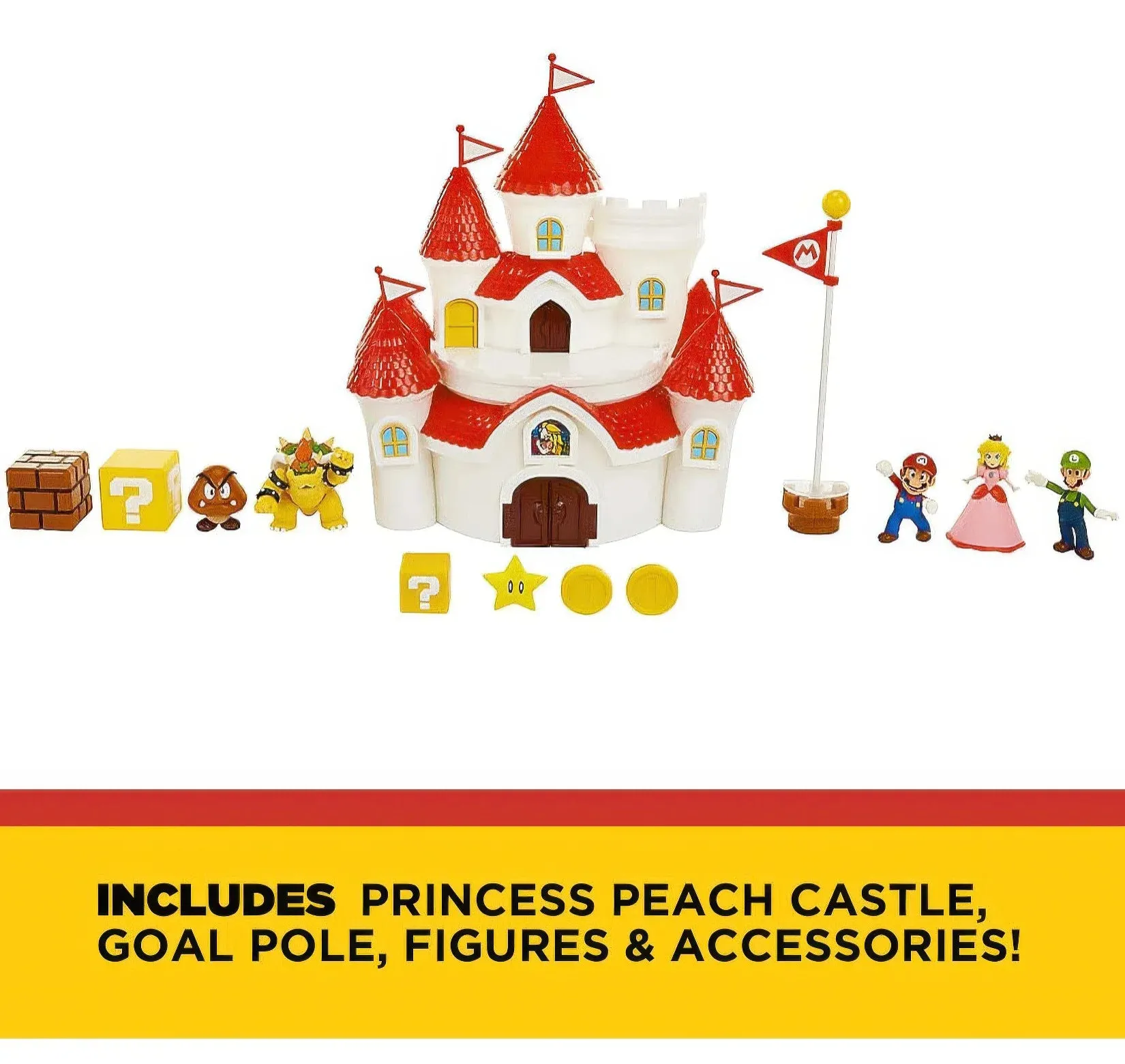 Super Mario Bros Mushroom Kingdom Deluxe Castle Playset