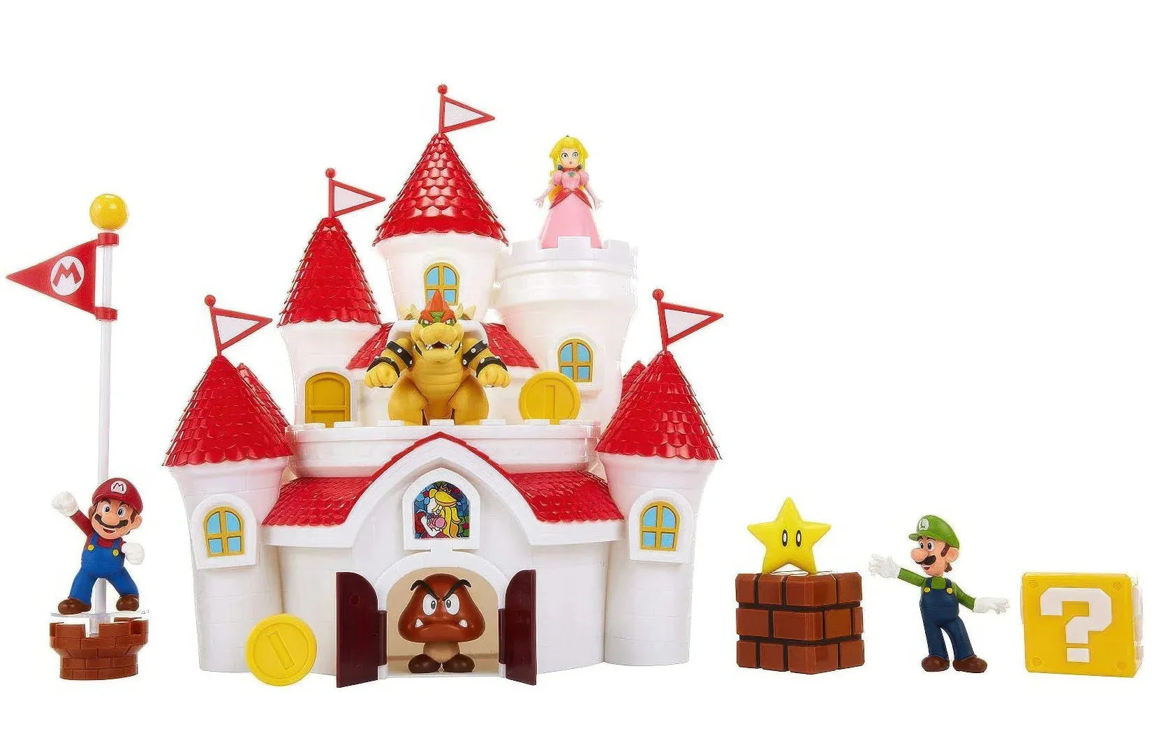 Super Mario Bros Mushroom Kingdom Deluxe Castle Playset
