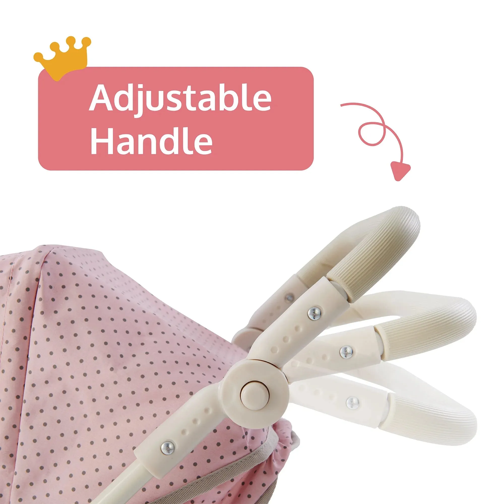 Teamson Olivias Little World 2-In-1 Multi-Positional Kids Baby Doll Pram