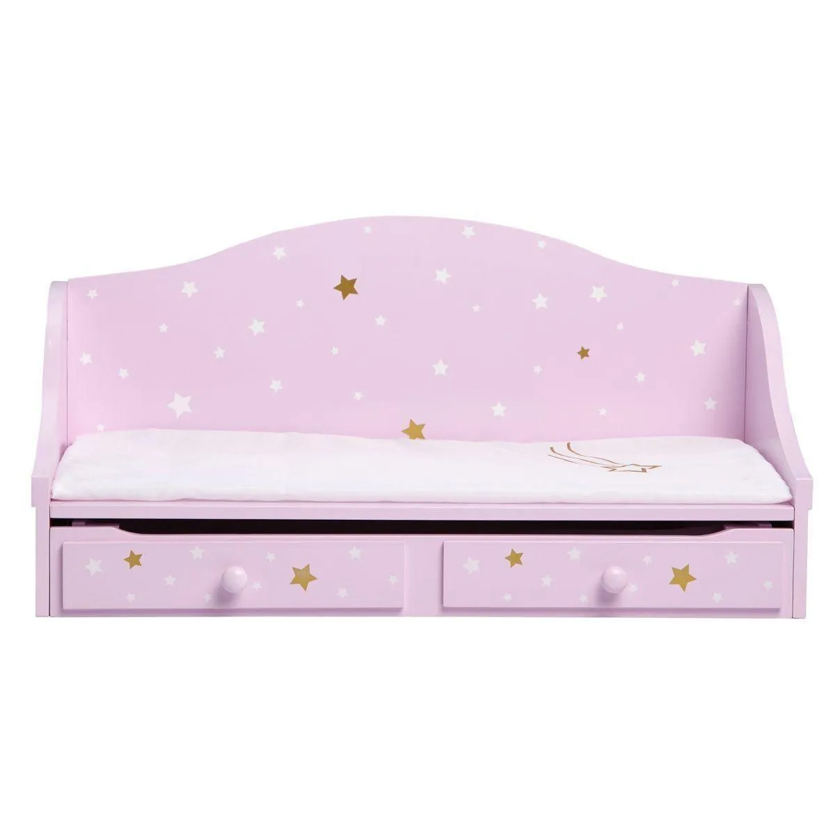 Teamson TD-0096AP Twinkle Stars Princess 18" Doll Trundle Bed