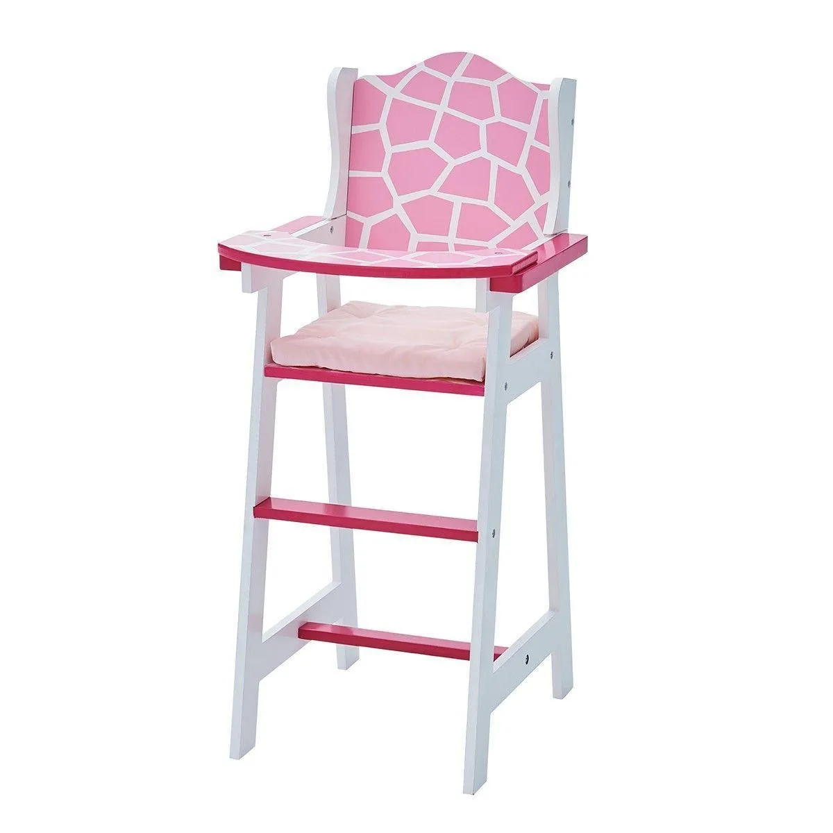 Teamson TD-0098AF Olivia's Classic Baby Doll High Chair Pink Giraffe