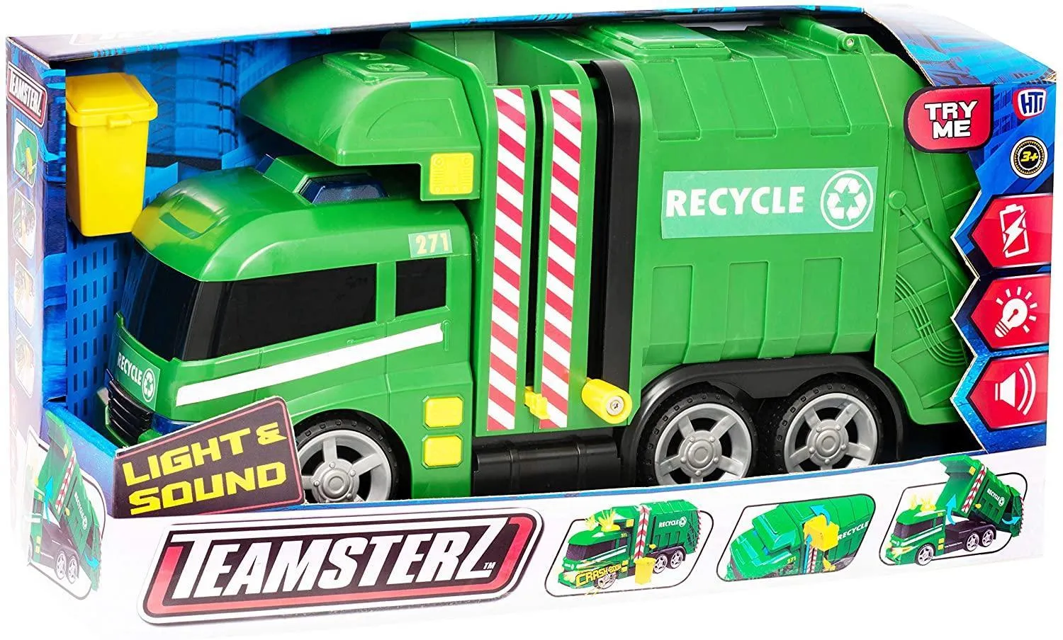 Teamsterz Light and Sound Recycling Garbage Truck