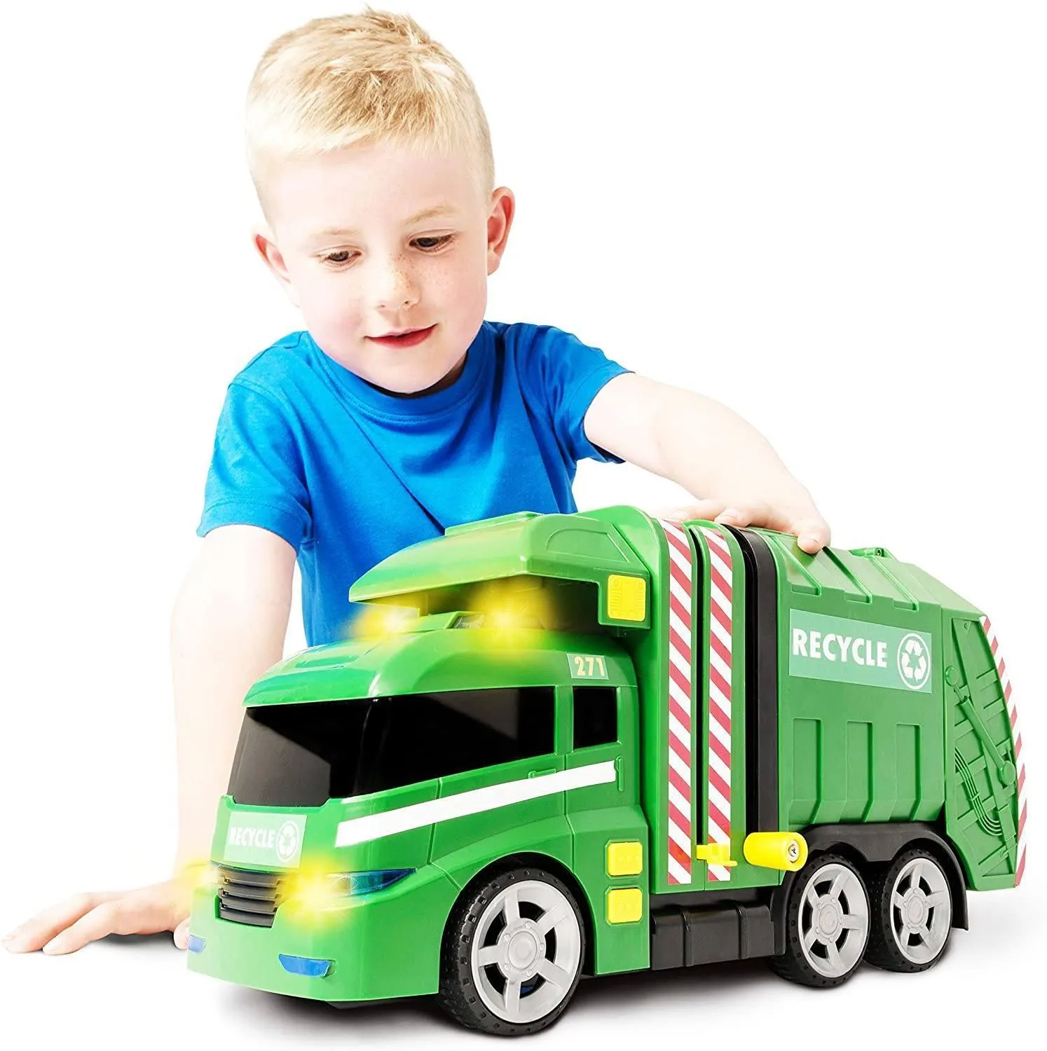 Teamsterz Light and Sound Recycling Garbage Truck