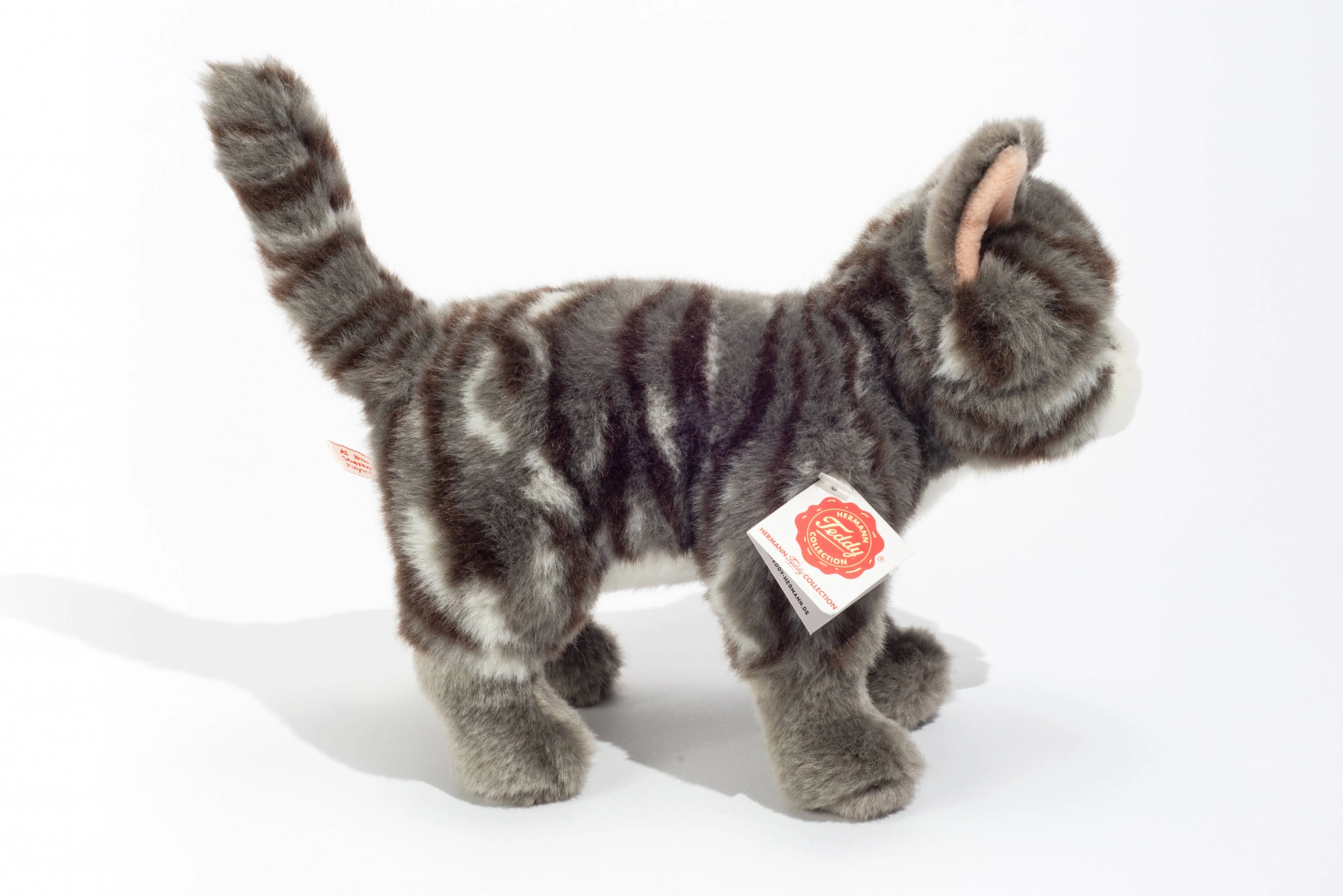 Teddy Hermann Standing Tabby Cat Stuffed Animal Odin Parker