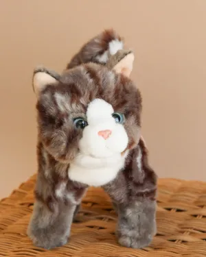 Teddy Hermann Standing Tabby Cat Stuffed Animal Odin Parker