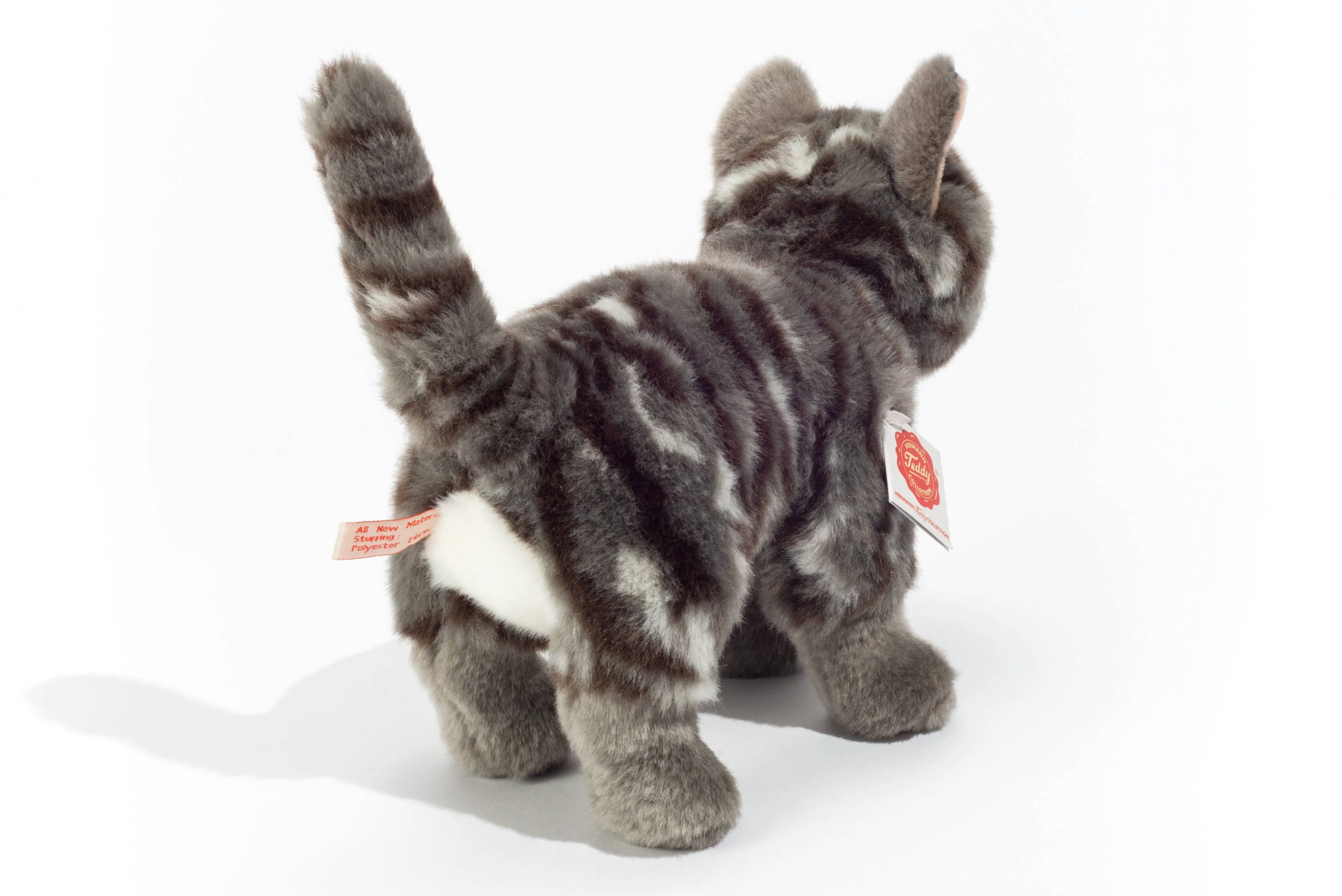 Teddy Hermann Standing Tabby Cat Stuffed Animal Odin Parker
