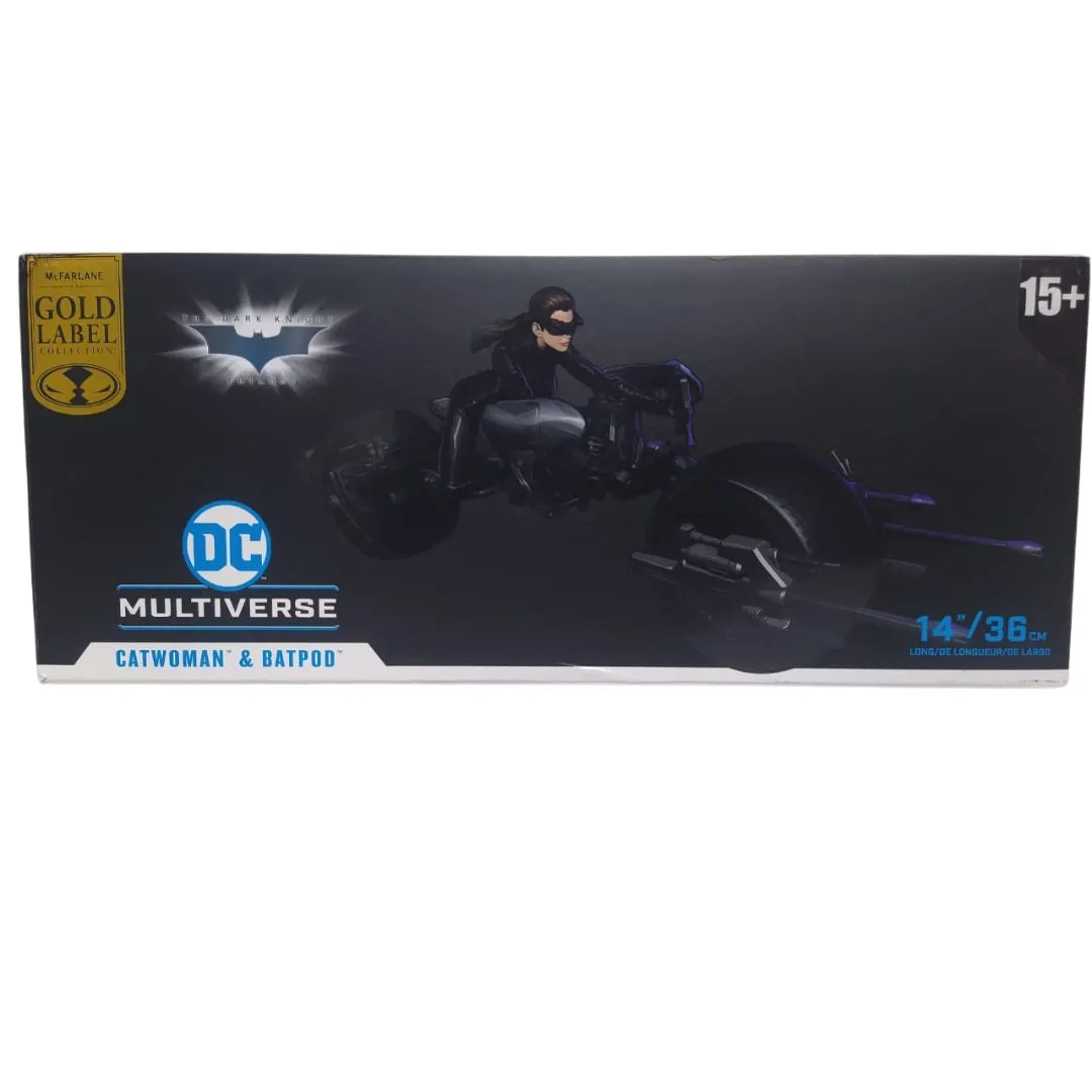 The Dark Knight Rises Batpod With Catwoman figure byMcfarlaneToys