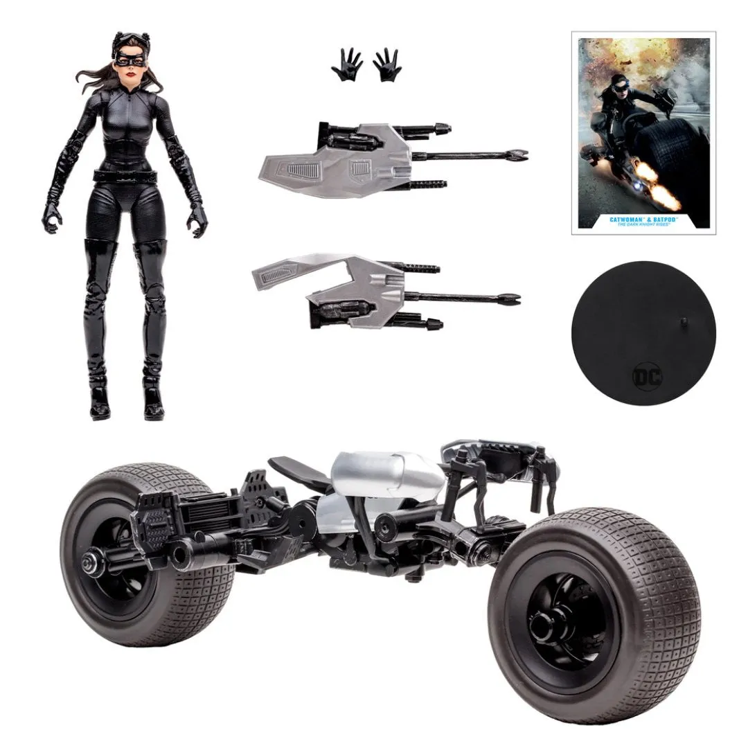 The Dark Knight Rises Batpod With Catwoman figure byMcfarlaneToys