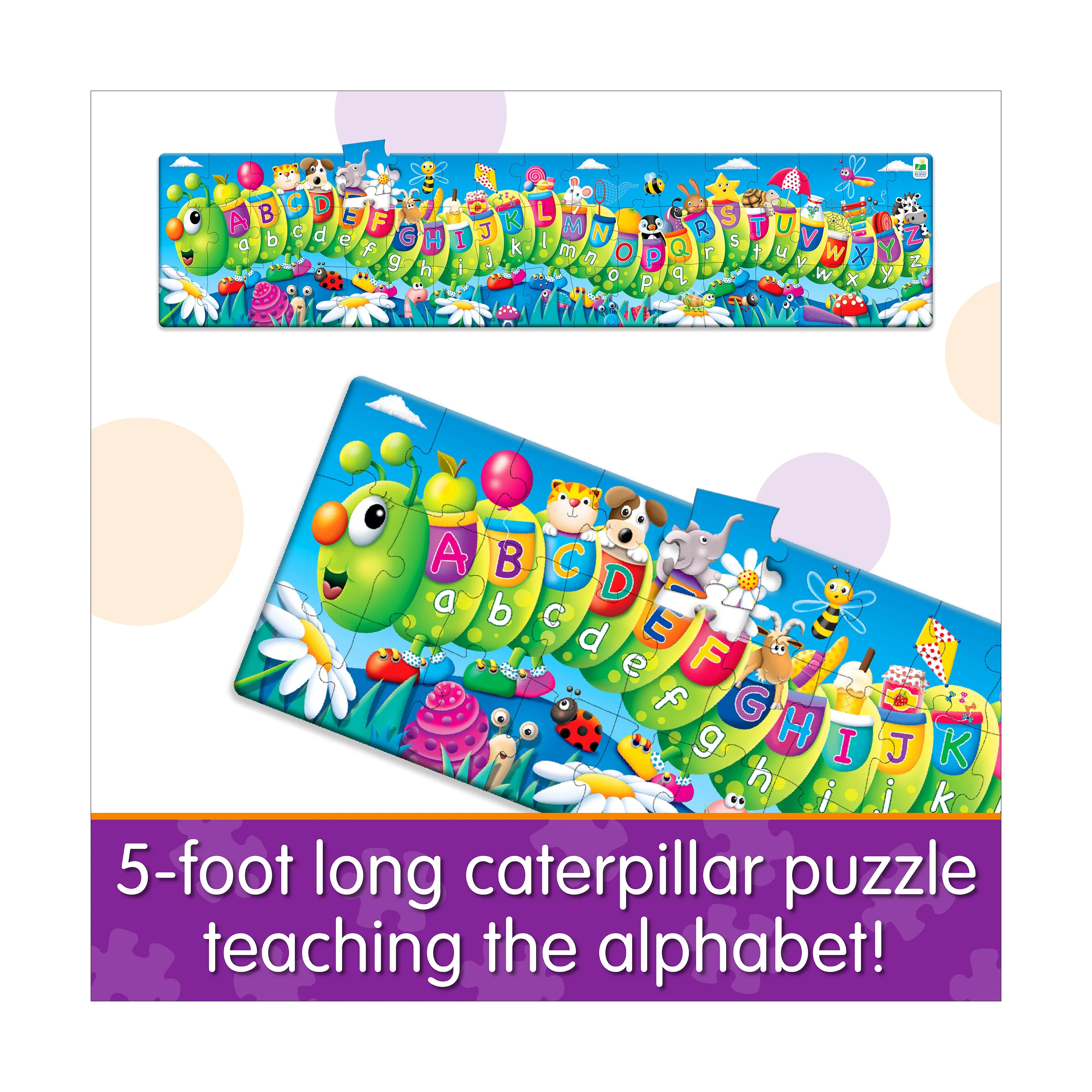 The Learning Journey ABC Caterpillar Floor Puzzle - 51 pc