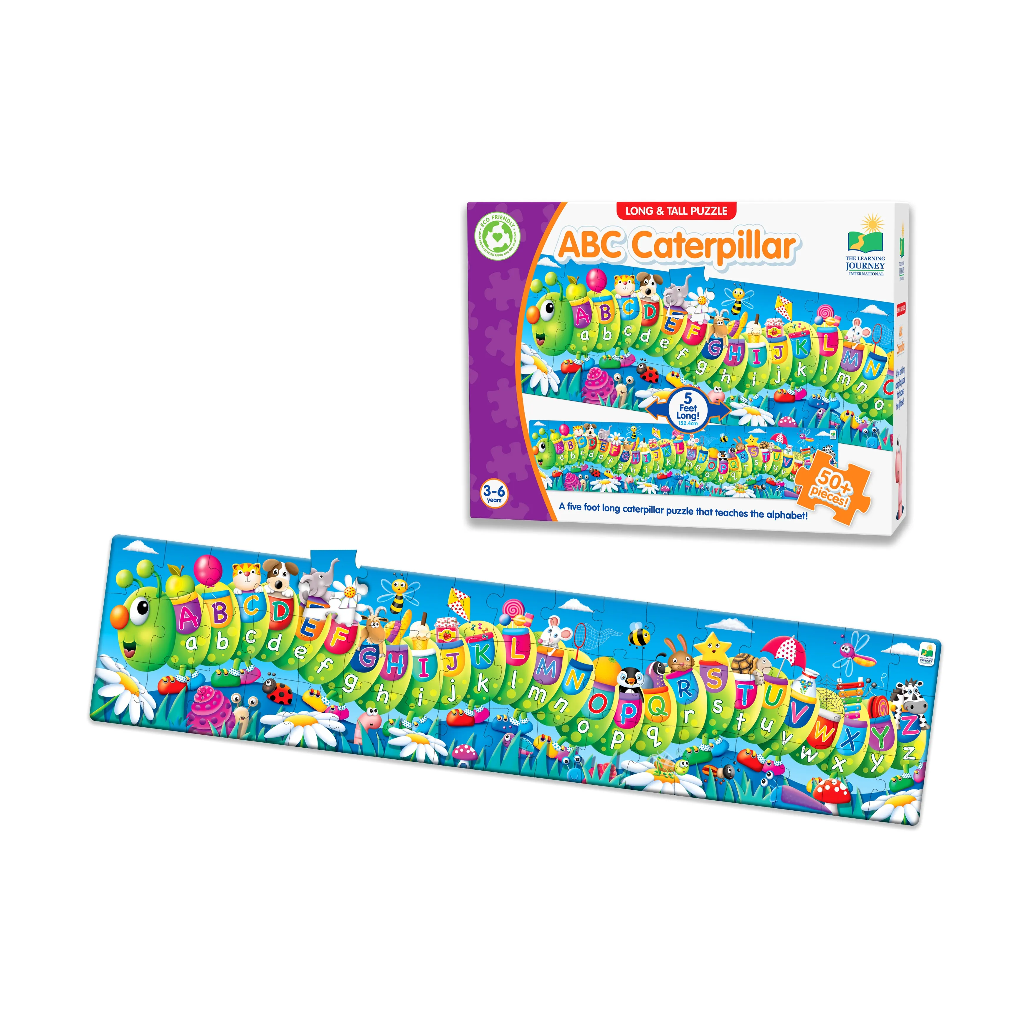 The Learning Journey ABC Caterpillar Floor Puzzle - 51 pc