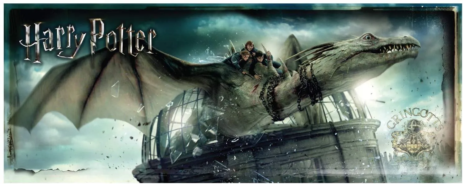 The Noble Collection Gringotts Bank Escape 1,000pc Jigsaw Puzzle Oversized Premium Quality