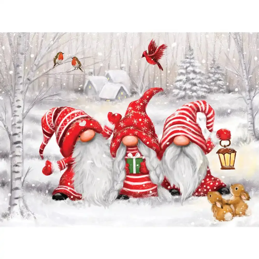 Three Gnomes Jigsaw Puzzle Bits and Pieces
