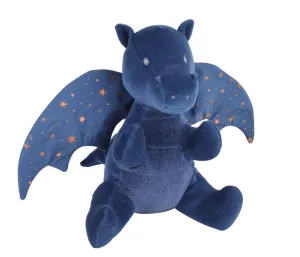 Tikiri Organics 23cm Soft Plush Midnight Dragon With Gold Stars