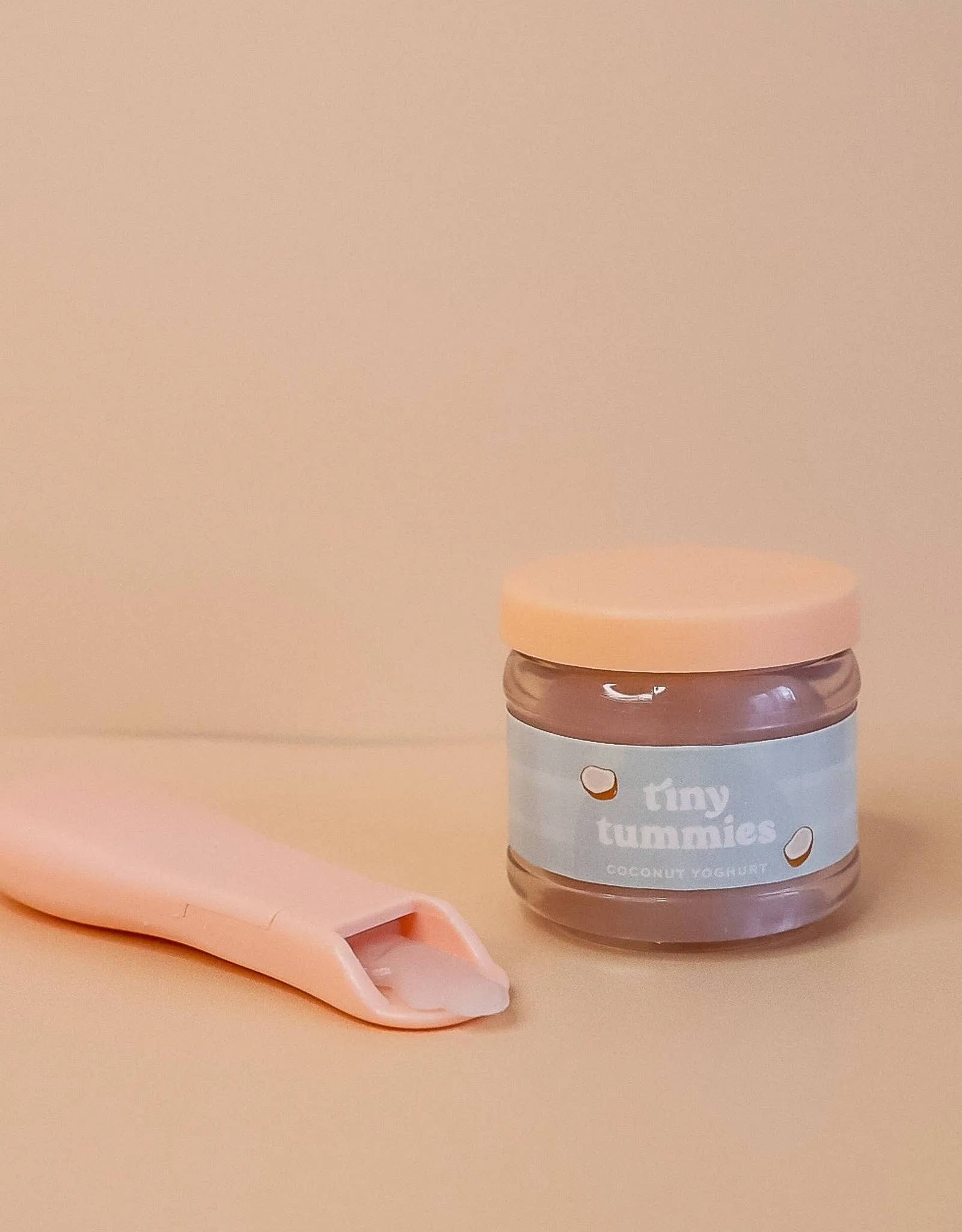 Tiny Tummies - Coconut Yogurt - Jar and spoon - Tiny Harlow Odin Parker