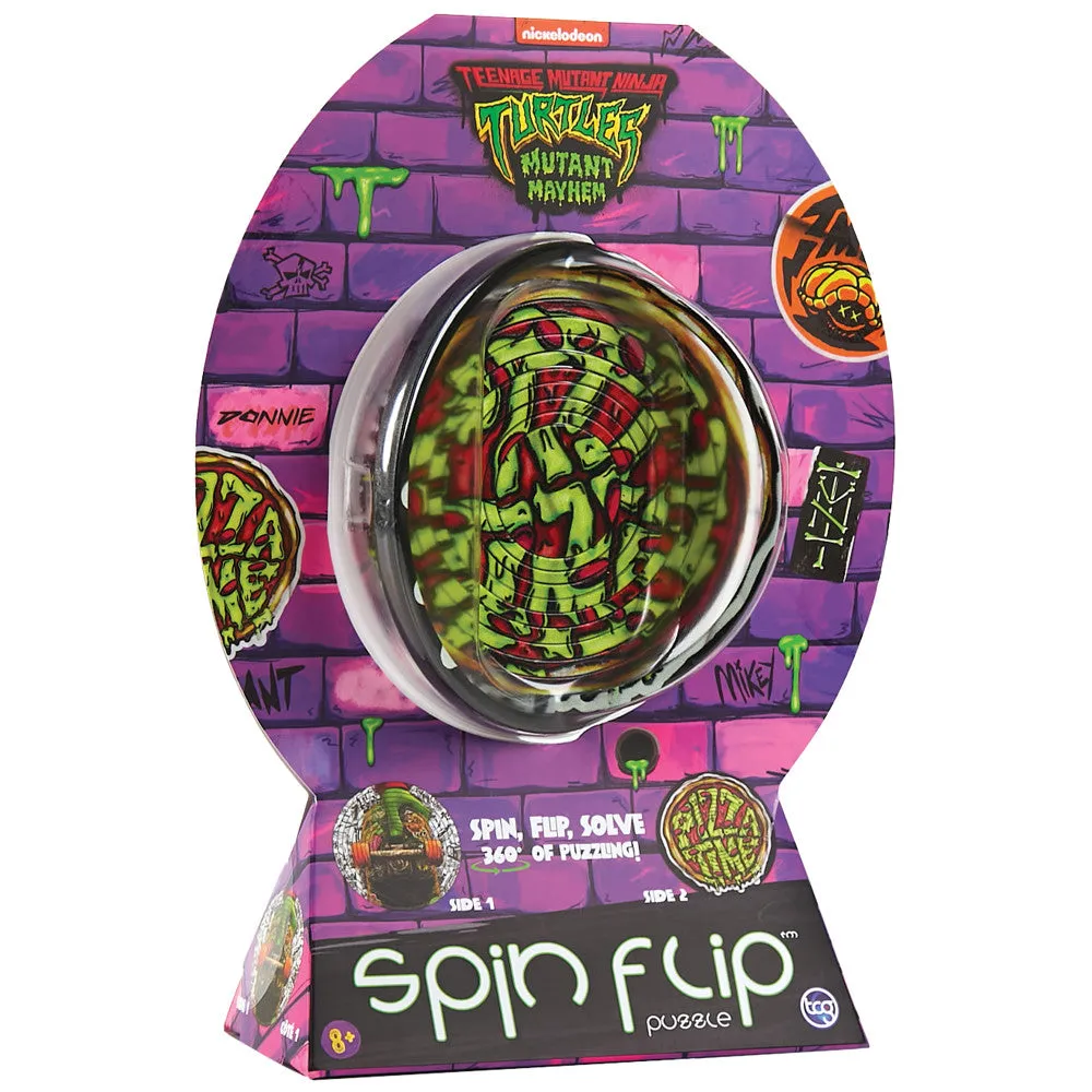 TMNT Spin Flip Puzzle - Double-Sided 12-Ring Challenge