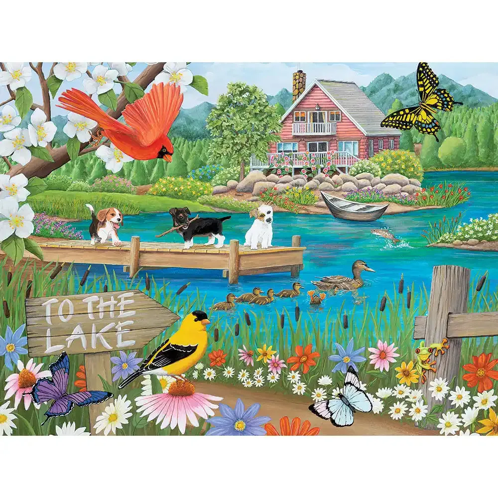 To the Lake Jigsaw Puzzle Bits and Pieces